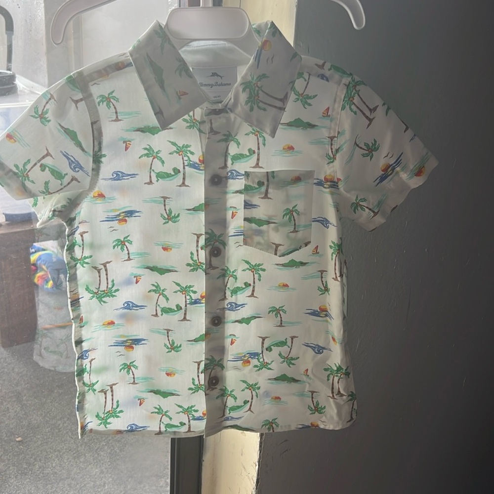 Tommy bahama button up shirt for kids
